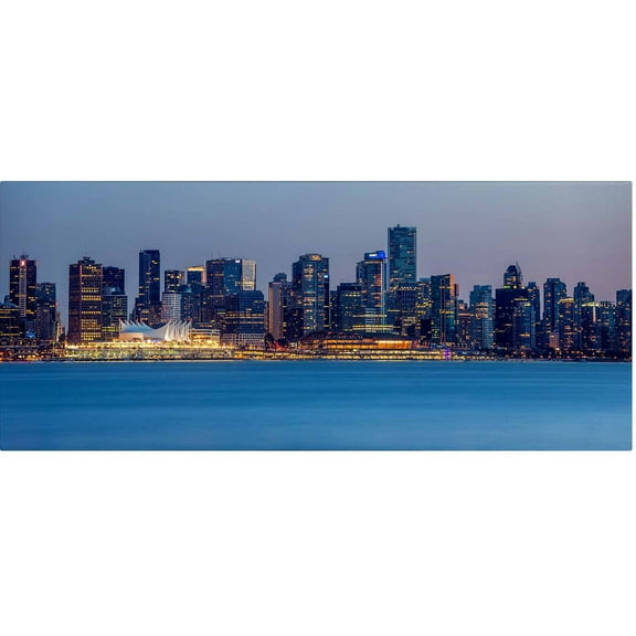 Trademark Fine Art "Vancouver Panorama" Canvas Art by Pierre Leclerc