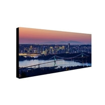 Trademark Fine Art "Vancouver Sunrise" Canvas Art by Pierre Leclerc