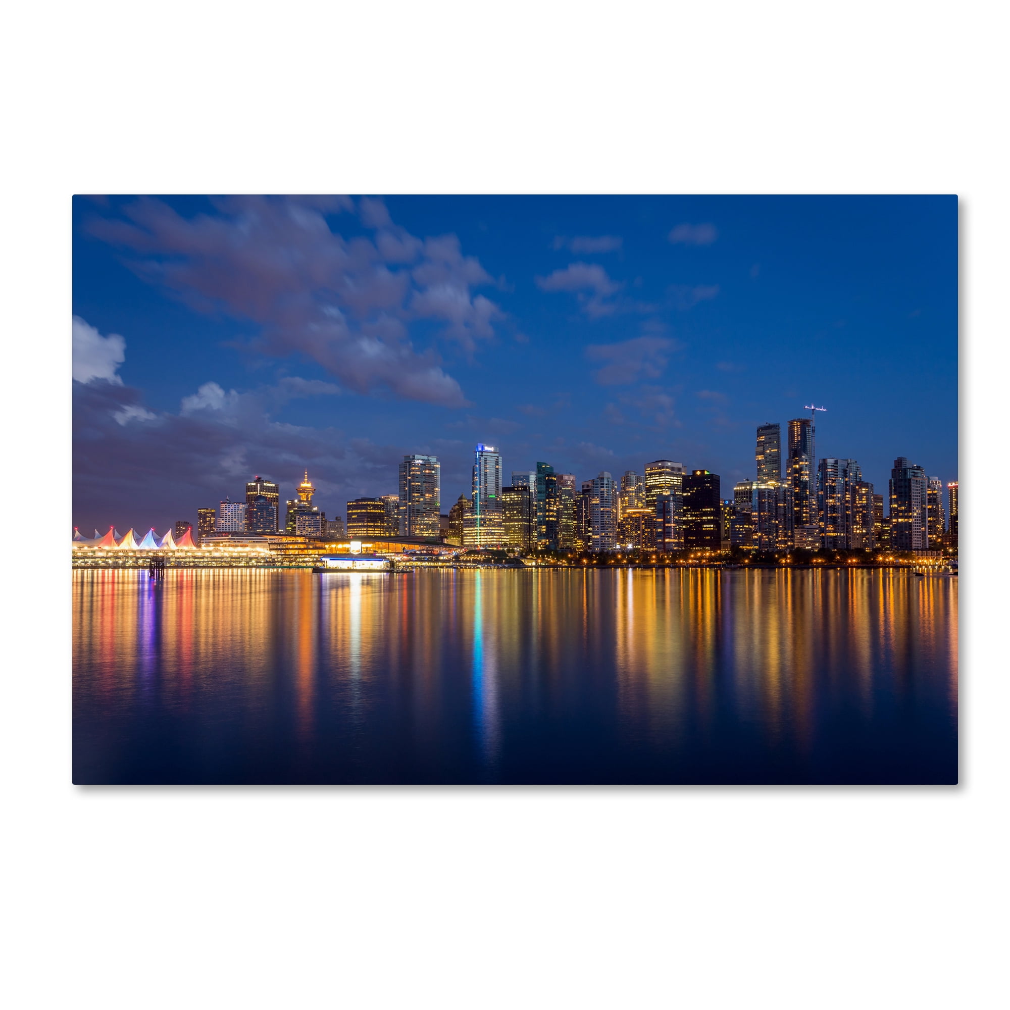 Trademark Fine Art 'Vancouver Twilight' Canvas Art by Pierre Leclerc