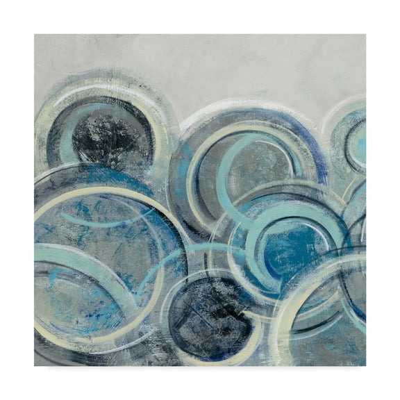 Trademark Fine Art 'Variation Blue Grey II' Canvas Art by Silvia Vassileva
