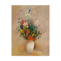 Trademark Fine Art 'Vase Of Flowers' Canvas Art by Odilon Redon
