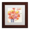 thumbnail image 1 of Trademark Fine Art "Vase of Poppies 5" Canvas Art by Sheila Golden, White Matte, Wood Frame, 1 of 4