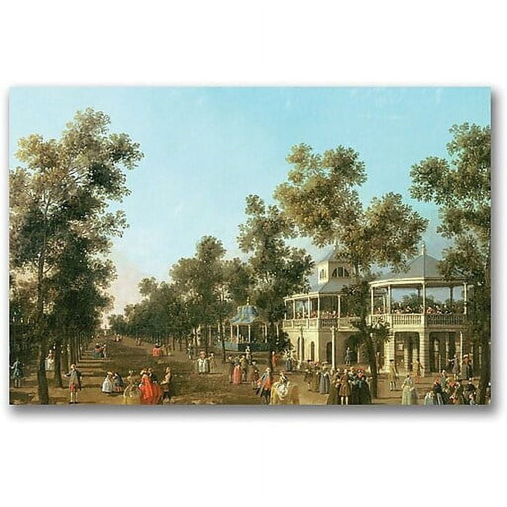 Trademark Fine Art "Vauxhall Gardens-Grand Walk" Canvas Wall Art by Canatello