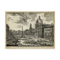 Trademark Fine Art 'Veduta di Piazza Navona' Canvas Art by Piranesi