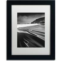 Trademark Fine Art "Veins of the Sea" Canvas Art by Mathieu Rivrin, White Matte, Black Frame