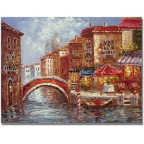 Trademark Fine Art "Venetian Waterways" Canvas Art