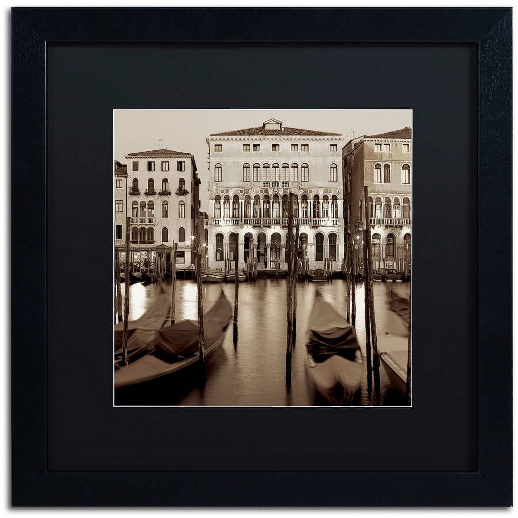 Trademark Fine Art "Venezia I" Canvas Art by Alan Blaustein, Black Matte, Black Frame