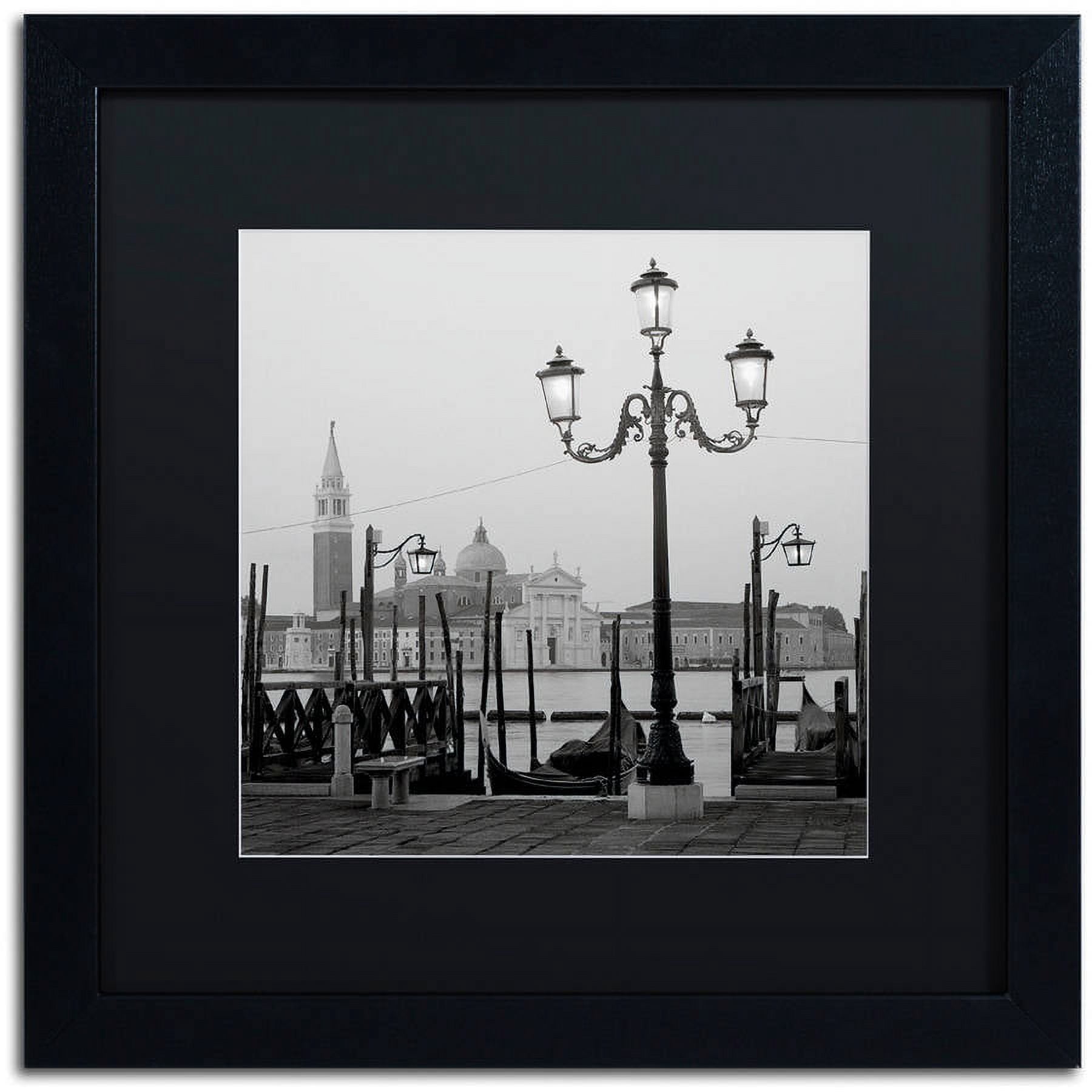 Trademark Fine Art "Venezia IV" Canvas Art by Alan Blaustein, Black Matte, Black Frame