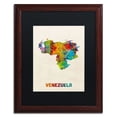 thumbnail image 1 of Trademark Fine Art "Venezuela Watercolor Map" Canvas Art by Michael Tompsett Black Matte, Wood Frame, 1 of 1