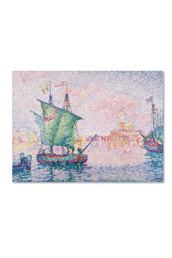 'Venice The Pink Cloud 1909' Canvas Art by Paul Signac