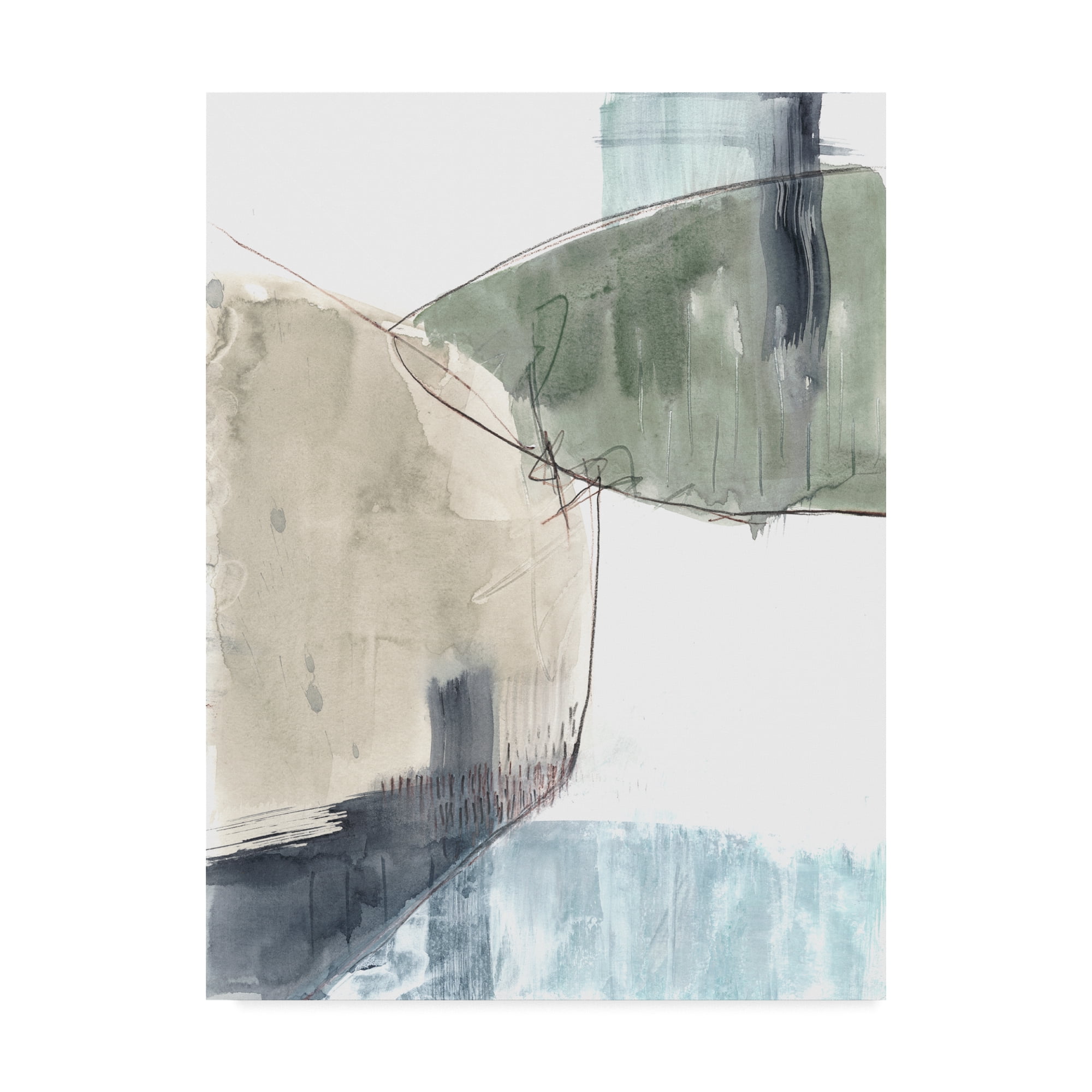 Trademark Fine Art 'Verdant Divide II' Canvas Art by Jennifer Goldberger