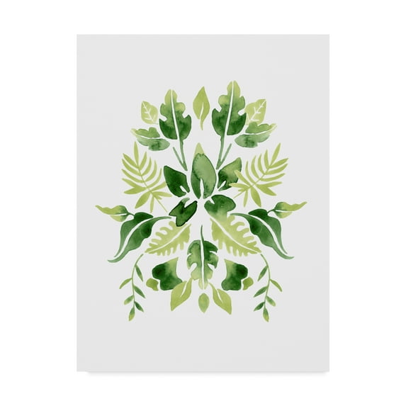 Trademark Fine Art 'Verdant Vignette II' Canvas Art by June Erica Vess