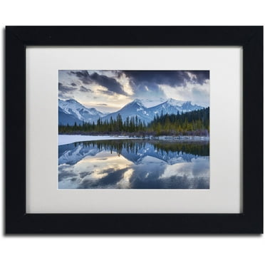 Trademark Fine Art 'Vermillion' Canvas Art by Michael Blanchette Photography, White Matte, Black Frame