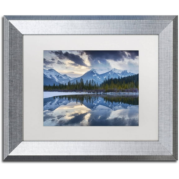 Trademark Fine Art 'Vermillion' Canvas Art by Michael Blanchette Photography, White Matte, Silver Frame