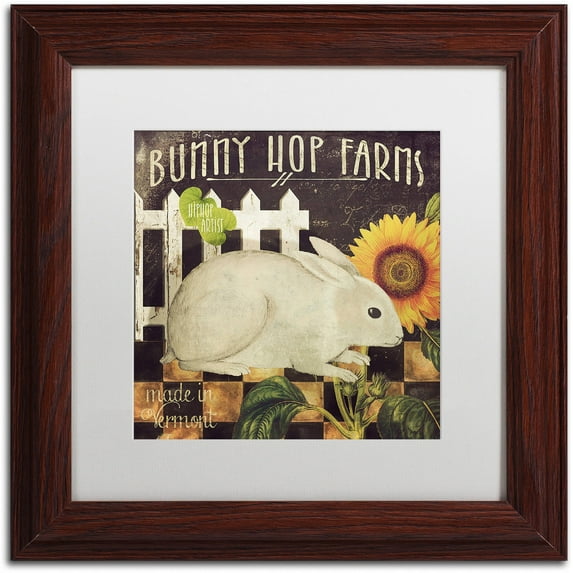Trademark Fine Art "Vermont Farms III" Canvas Art by Color Bakery White Matte, Wood Frame