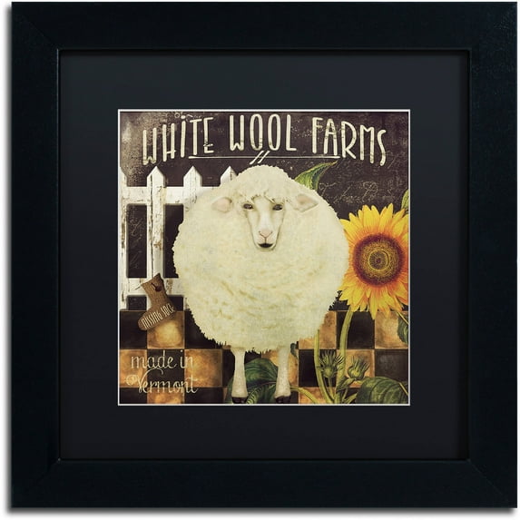 Trademark Fine Art "Vermont Farms IV" Canvas Art by Color Bakery Black Matte, Black Frame