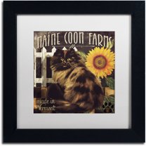 Trademark Fine Art "Vermont Farms VI" Canvas Art by Color Bakery White Matte, Black Frame