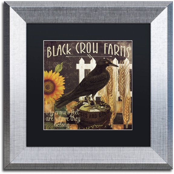 Trademark Fine Art "Vermont Farms X" Canvas Art by Color Bakery Black Matte, Silver Frame