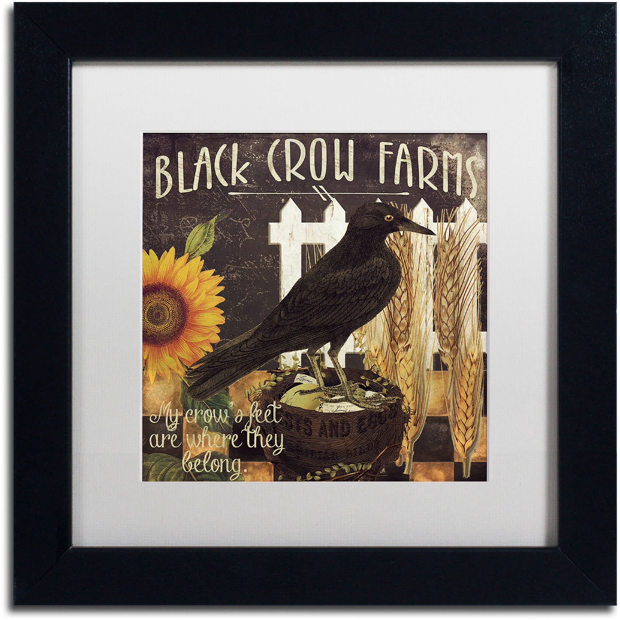 Trademark Fine Art "Vermont Farms X" Canvas Art by Color Bakery White Matte, Black Frame