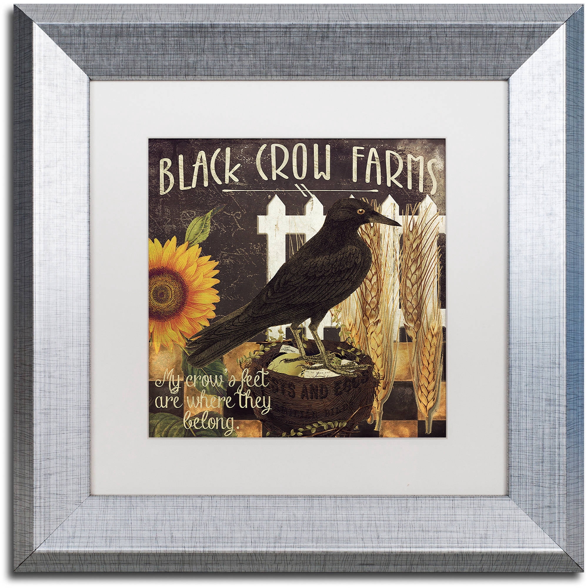 Trademark Fine Art "Vermont Farms X" Canvas Art by Color Bakery White Matte, Silver Frame