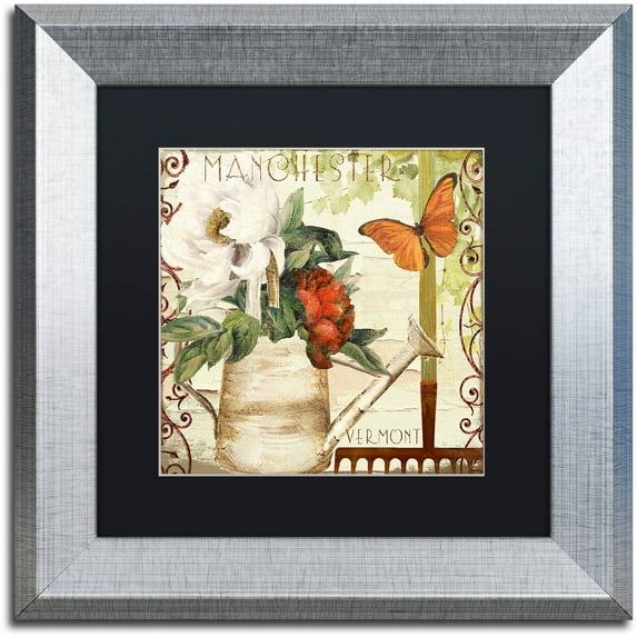 Trademark Fine Art "Vermont Summer III" Canvas Art by Color Bakery Black Matte, Silver Frame