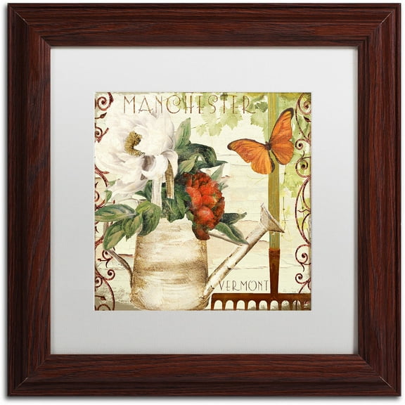 Trademark Fine Art "Vermont Summer III" Canvas Art by Color Bakery White Matte, Wood Frame
