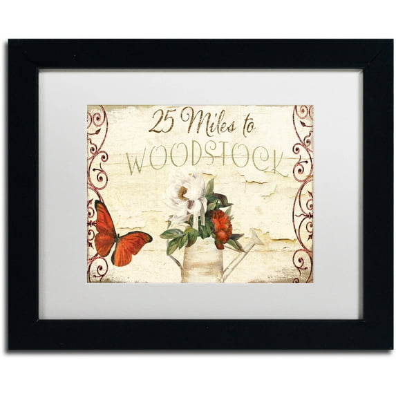 Trademark Fine Art "Vermont Summer X" Canvas Art by Color Bakery White Matte, Black Frame