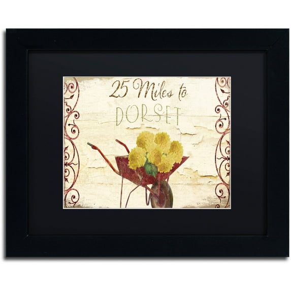 Trademark Fine Art "Vermont Summer XI" Canvas Art by Color Bakery Black Matte, Black Frame