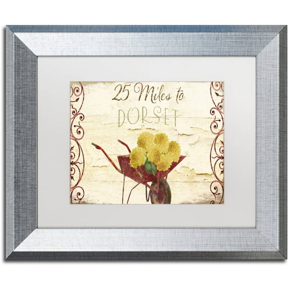 Trademark Fine Art "Vermont Summer XI" Canvas Art by Color Bakery White Matte, Silver Frame