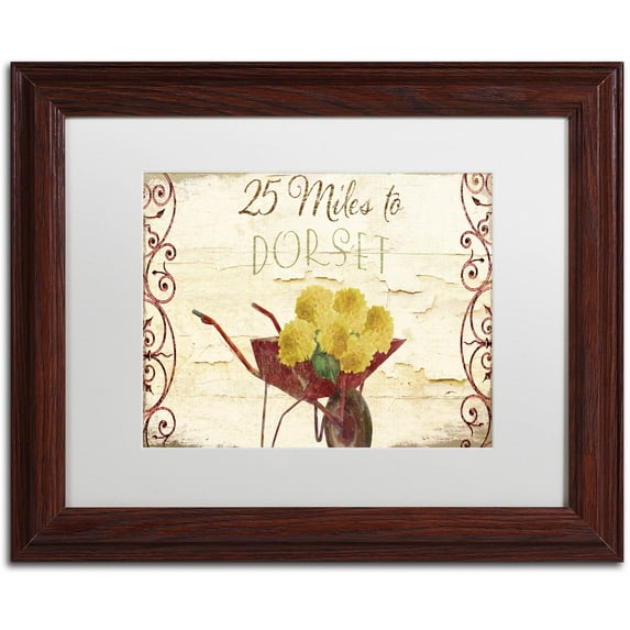 Trademark Fine Art "Vermont Summer XI" Canvas Art by Color Bakery White Matte, Wood Frame