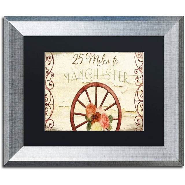 Trademark Fine Art "Vermont Summer XII" Canvas Art by Color Bakery Black Matte, Silver Frame