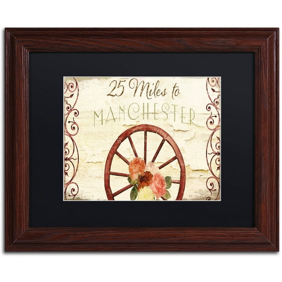 Trademark Fine Art "Vermont Summer XII" Canvas Art by Color Bakery Black Matte, Wood Frame