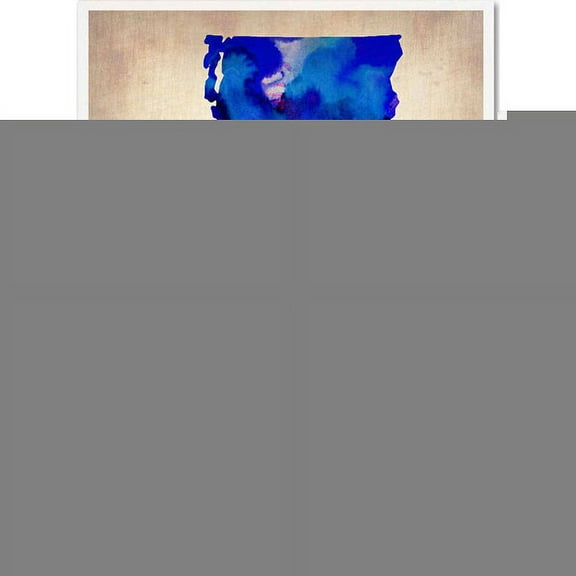 Trademark Fine Art "Vermont Watercolor Map" Canvas Art by Naxart