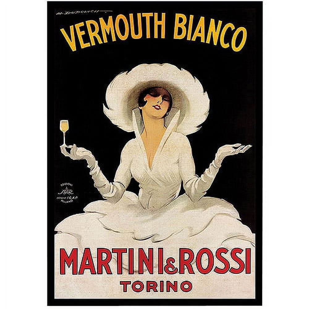 Trademark Fine Art - 24"x32" 'Vermouth Bianco Martini Rossi' Canvas Art
