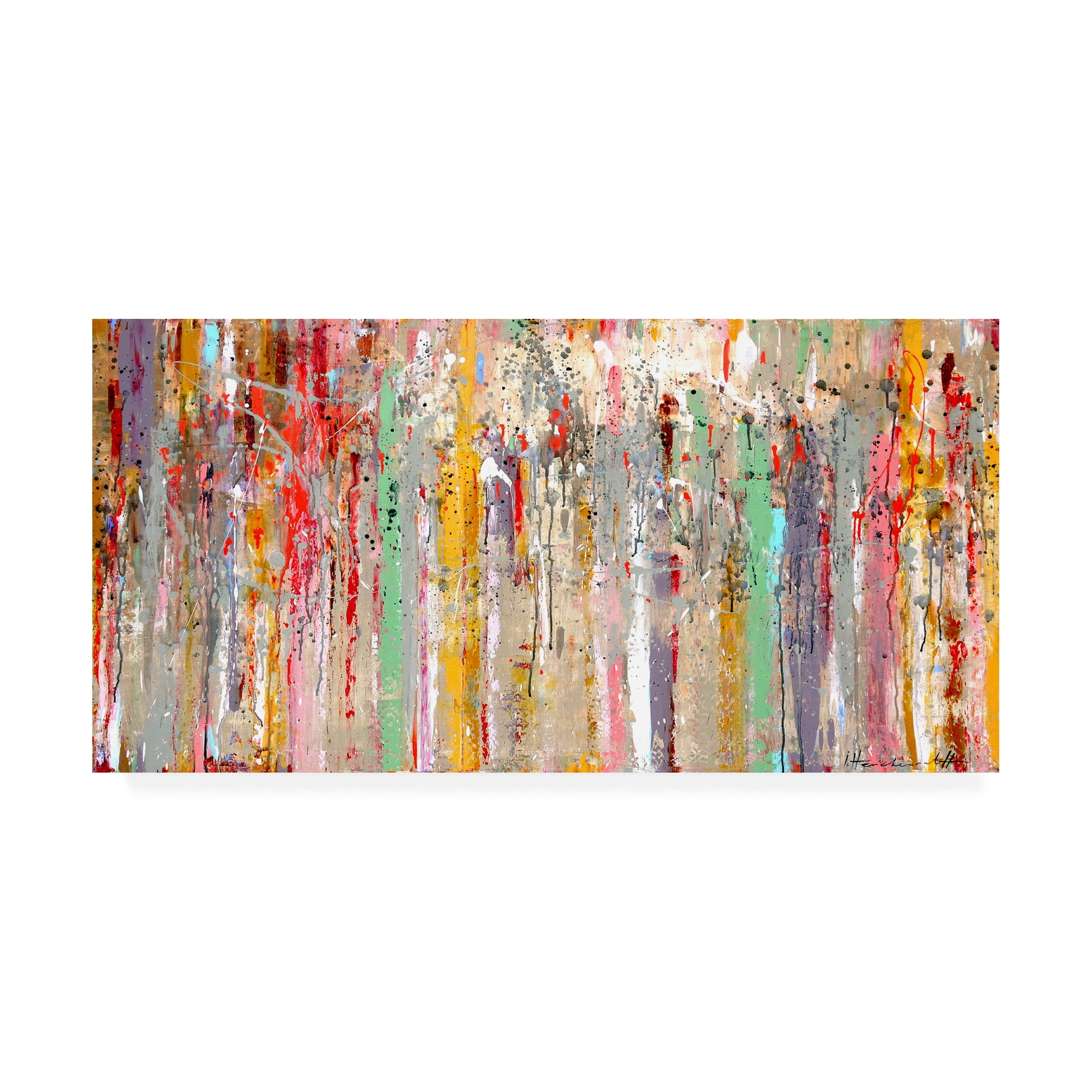 Trademark Fine Art 'Vertical Reflections' Canvas Art by Ingeborg Herckenrat