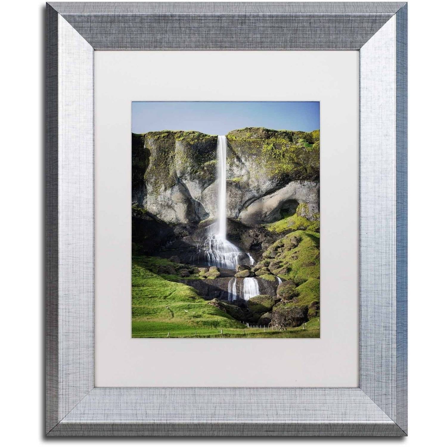 Trademark Fine Art 'Vertical Rhythm' Canvas Art by Philippe Sainte-Laudy, White Matte, Silver Frame