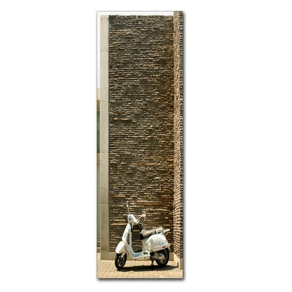 Trademark Fine Art 'Vespa Scooter Brick Wall' Canvas Art by Joe Felzman Photography