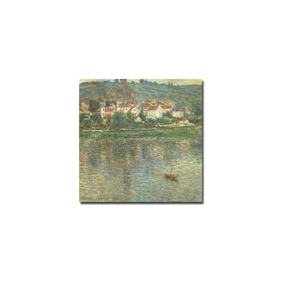 Trademark Fine Art "Vetheuil 1901" Canvas Art by Claude Monet