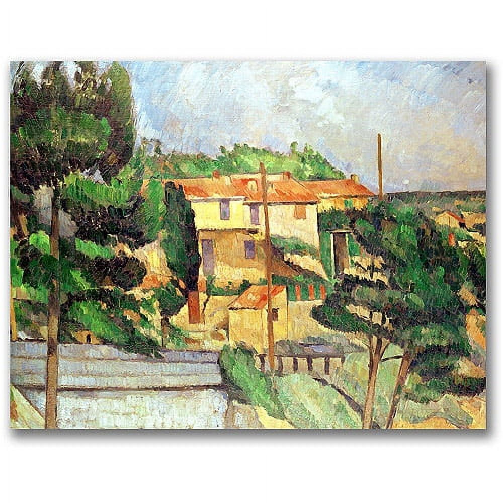 Trademark Fine Art "Viaduct At Estaque" Canvas Wall Art by Paul Cezanne