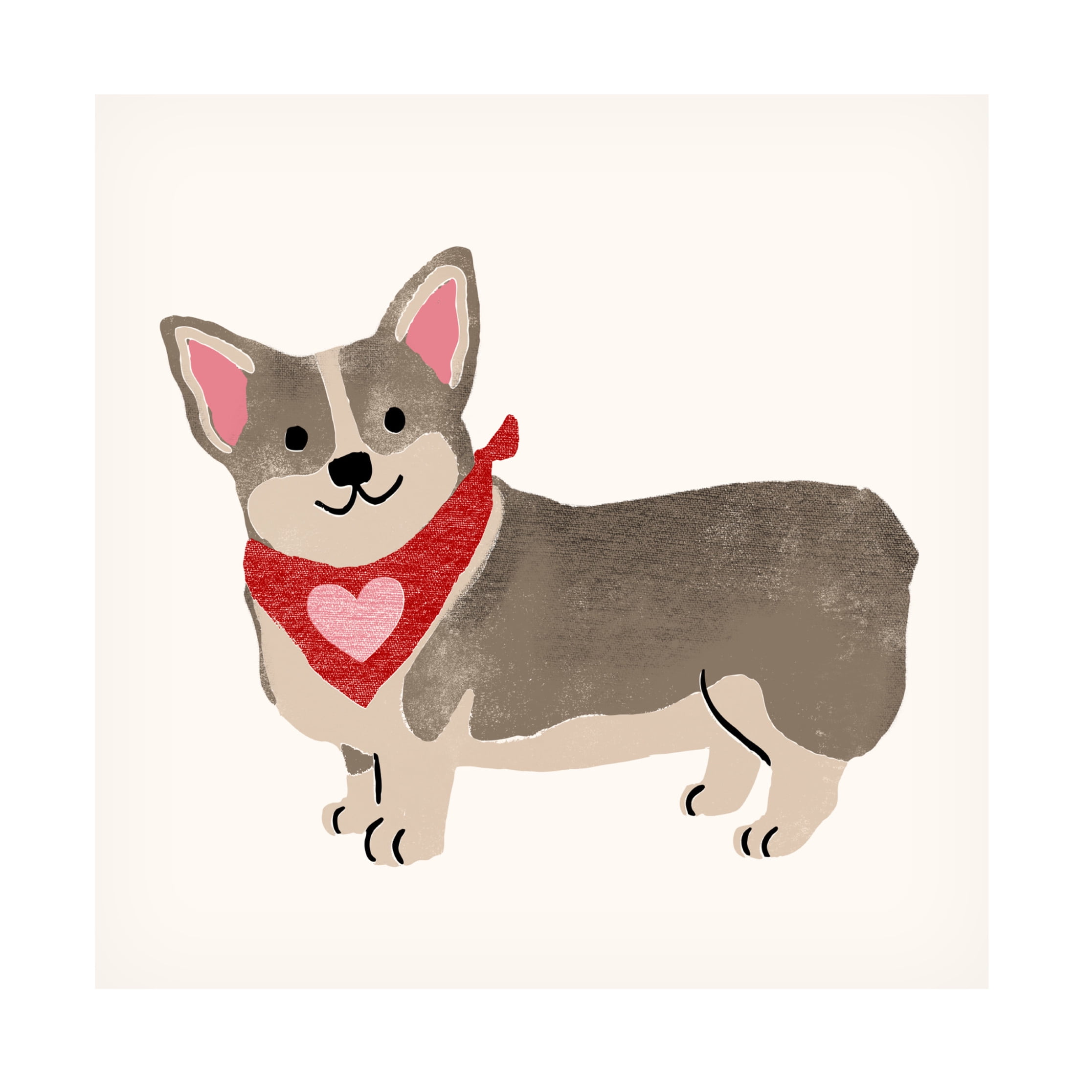 Trademark Fine Art Victoria Barnes Little Legs Big Heart I Canvas Wall Art