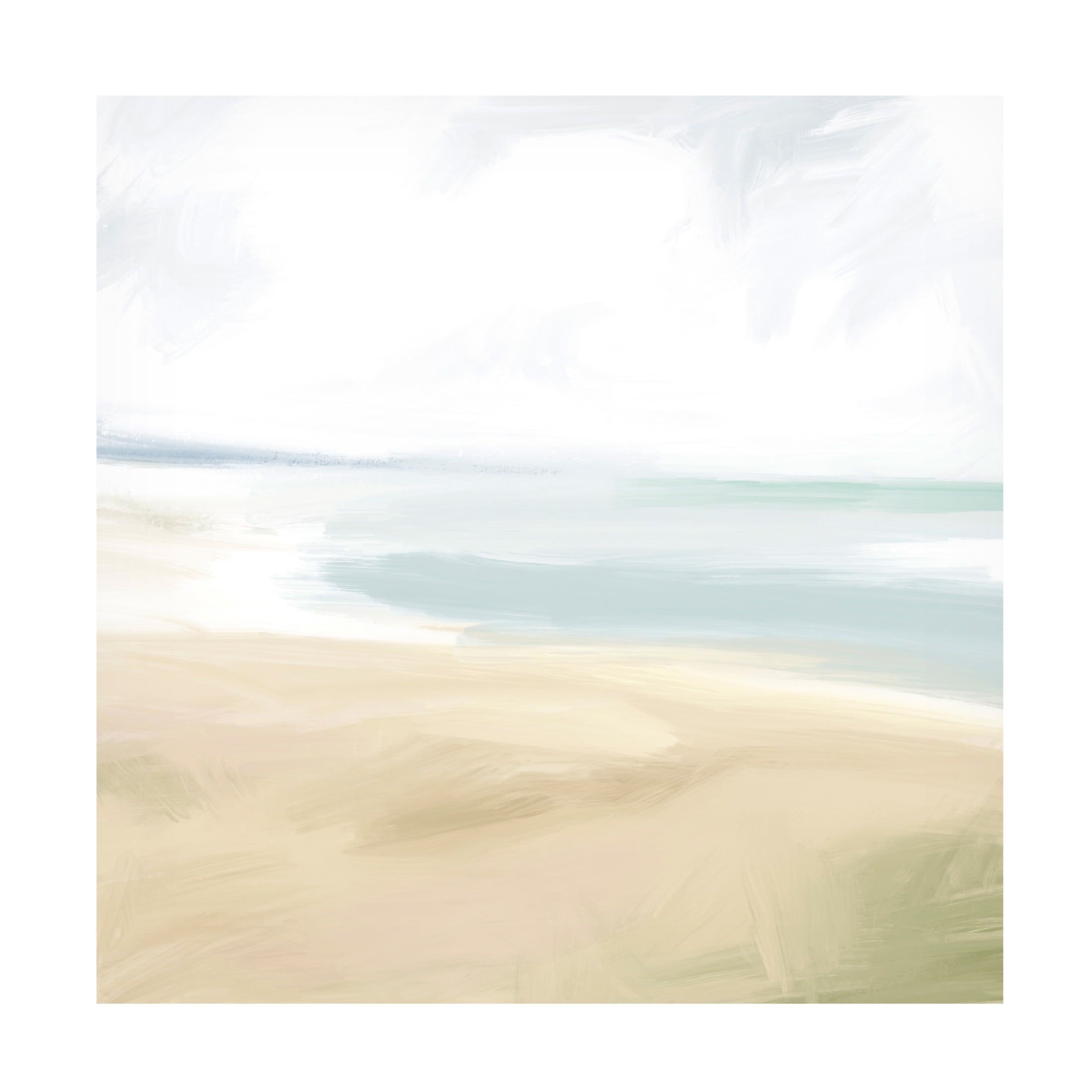 Trademark Fine Art Victoria Barnes  Minimal Beach Tones II Canvas Wall Art