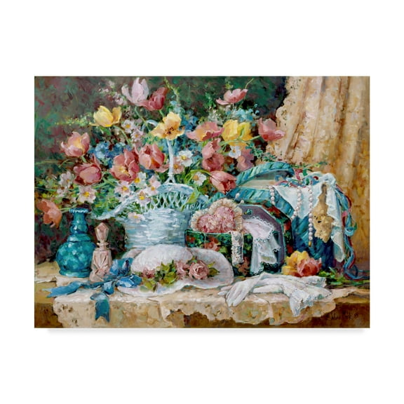 Trademark Fine Art 'Victorian And Lace Collectables' Canvas Art by Barbara Mock