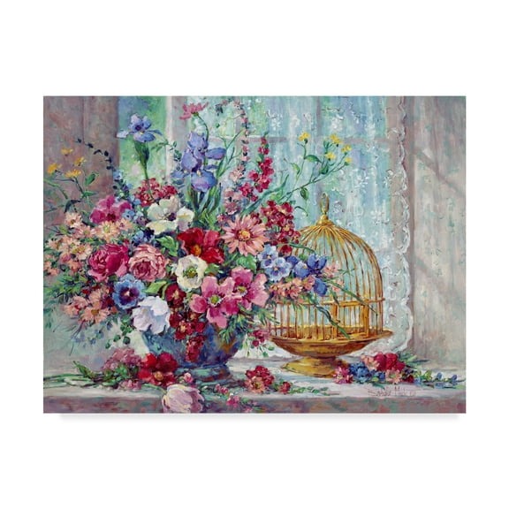 Trademark Fine Art 'Victorian Blossoms' Canvas Art by Barbara Mock
