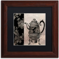 Trademark Fine Art "Victorian Table III" Canvas Art by Color Bakery Black Matte, Wood Frame