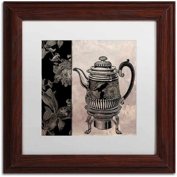 Trademark Fine Art "Victorian Table III" Canvas Art by Color Bakery White Matte, Wood Frame