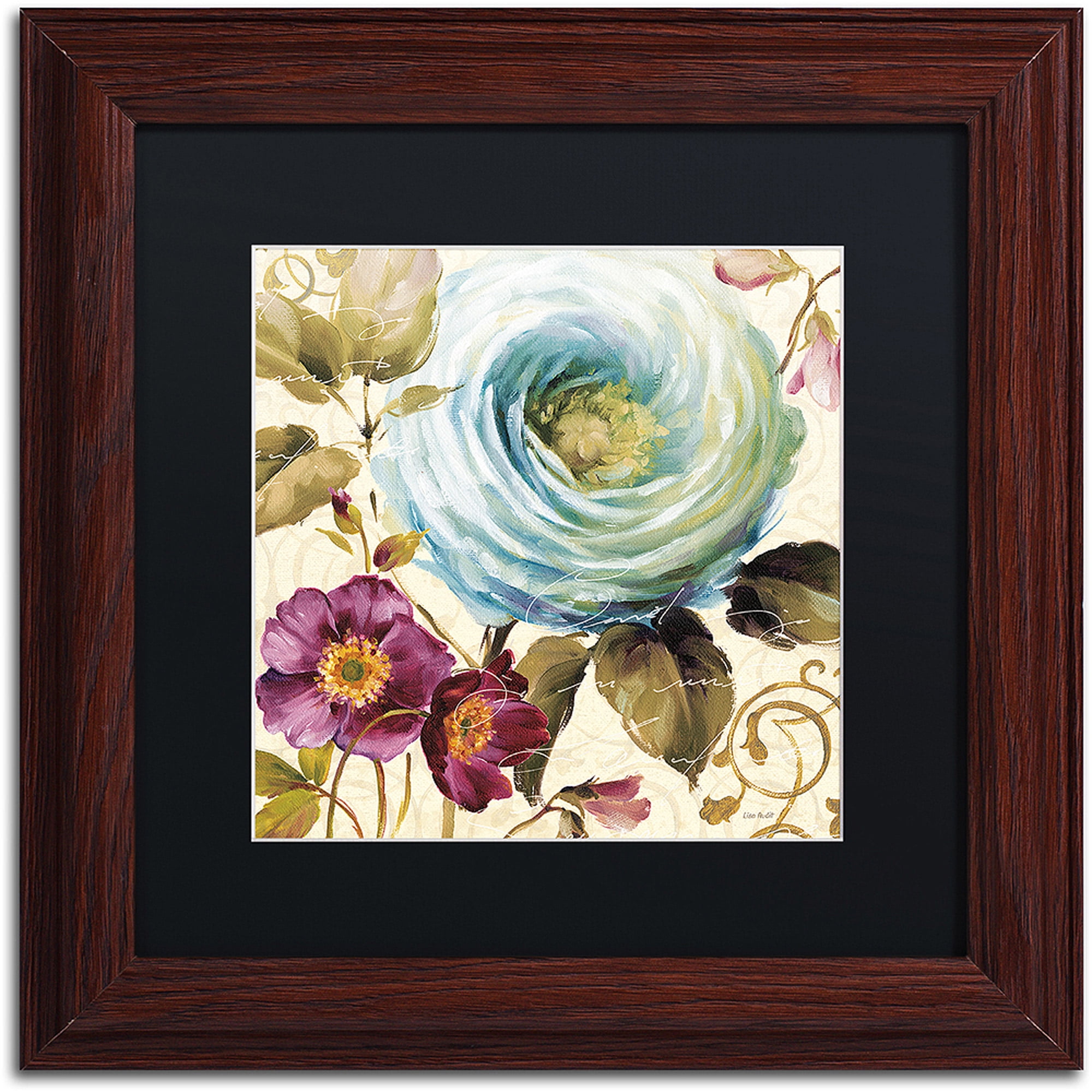 Trademark Fine Art "Victorias Dream I" Canvas Art by Lisa Audit, Black Matte, Wood Frame