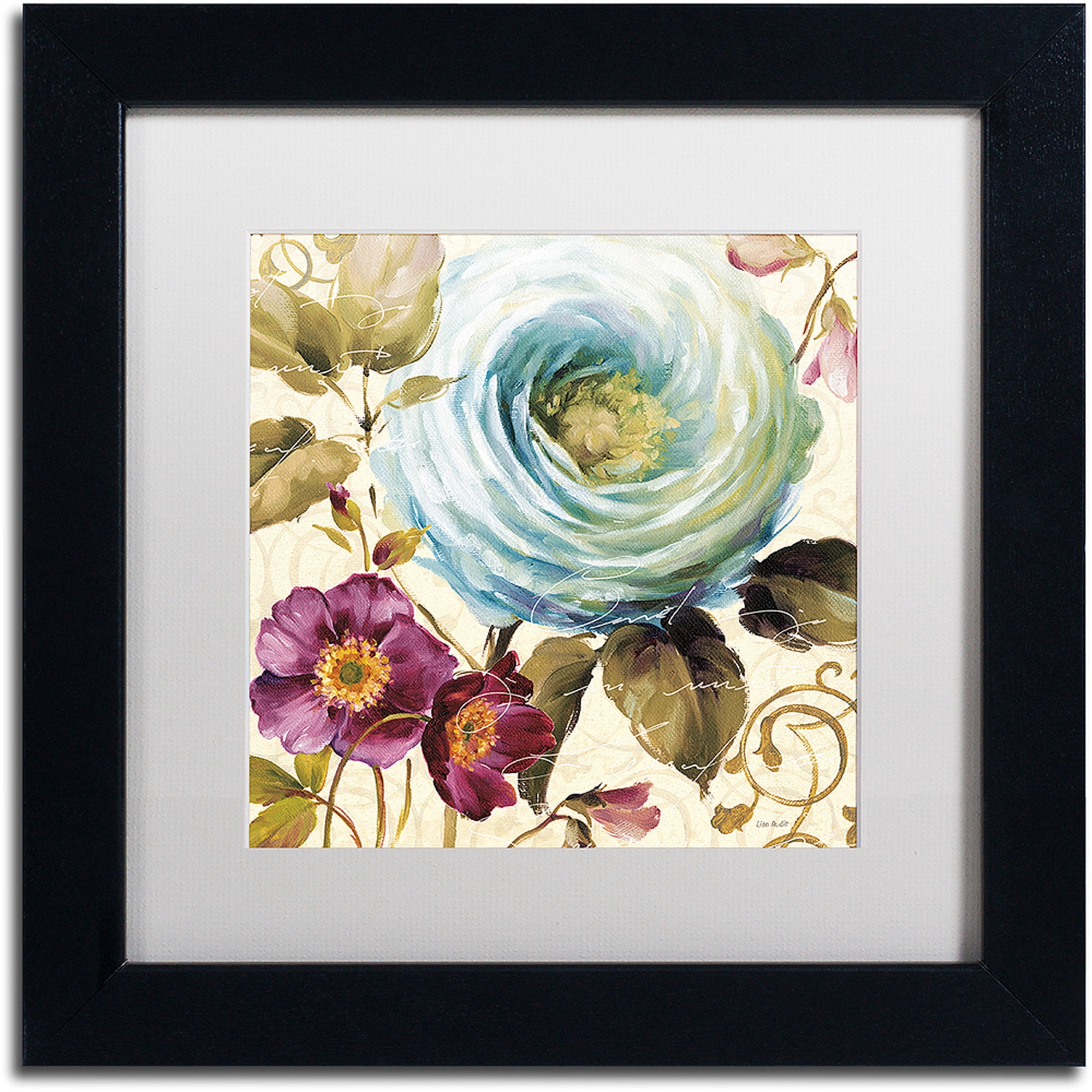 Trademark Fine Art "Victorias Dream I" Canvas Art by Lisa Audit, White Matte, Black Frame