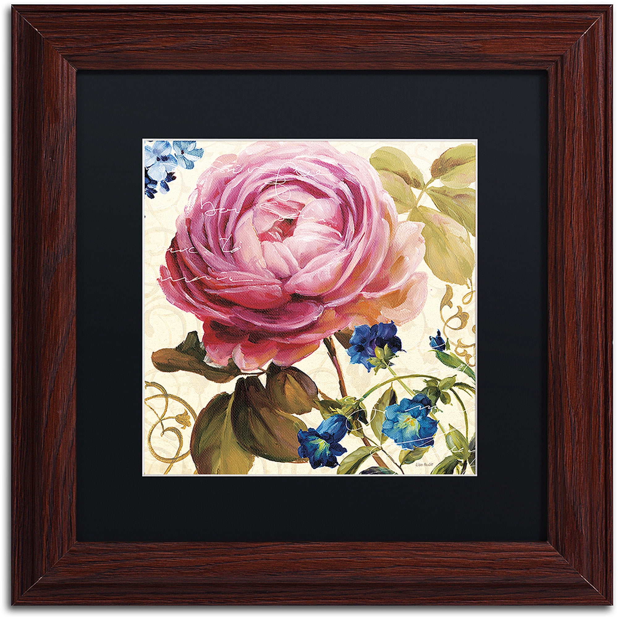 Trademark Fine Art "Victorias Dream II" Canvas Art by Lisa Audit, Black Matte, Wood Frame
