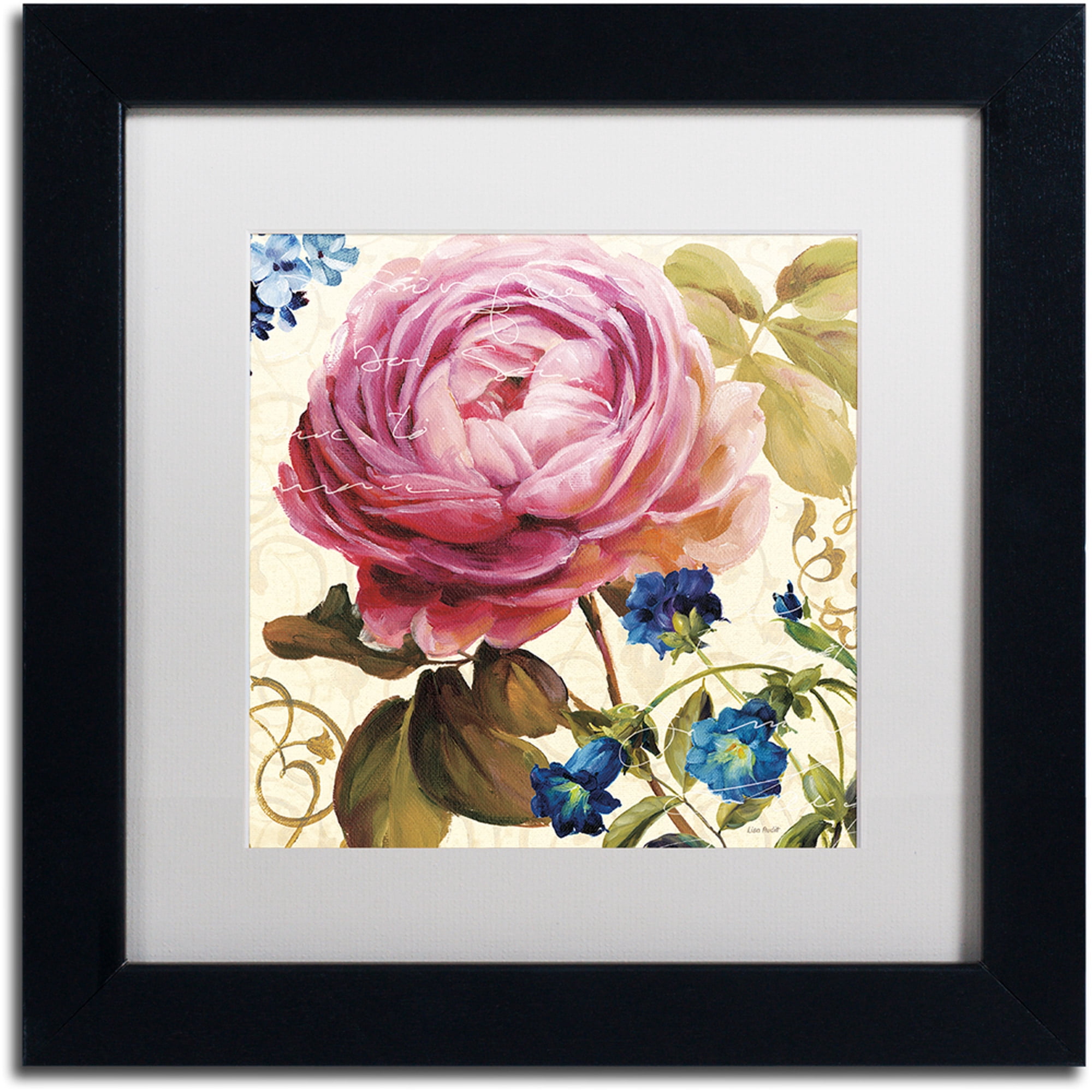 Trademark Fine Art "Victorias Dream II" Canvas Art by Lisa Audit, White Matte, Black Frame