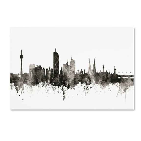 Trademark Fine Art 'Vienna Austria Skyline III' Canvas Art by Michael Tompsett